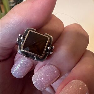 Michael Dawkins SS/14k Smoky Quartz Ring